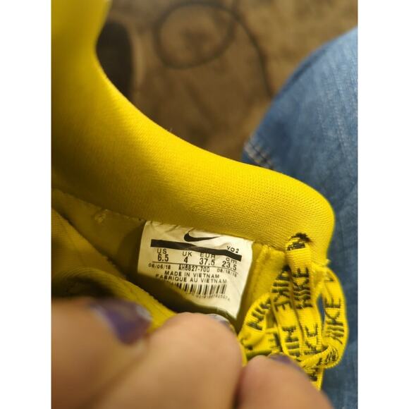 Sz 6.5- NIKE WMNS AIR FORCE 1 BRIGHT CITRON YELLOW AH8827-700 - Picture 9 of 13